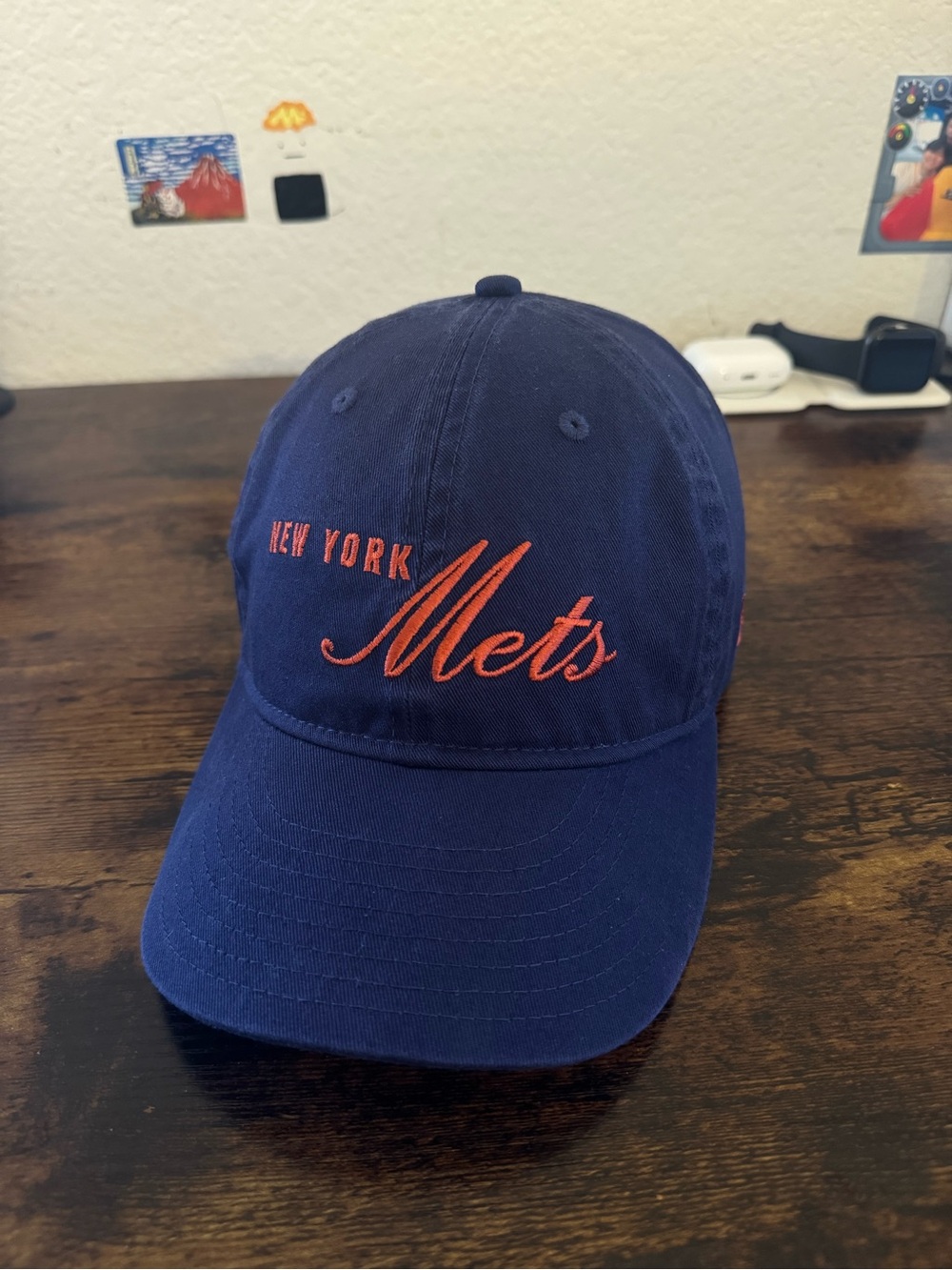 thisisneverthat x New York Mets Retro Crown 9FIFTY Adjustable Navy Hat (L/XL)